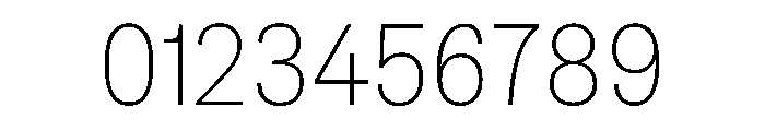 TrueSans Thin Font OTHER CHARS