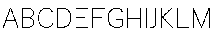 TrueSans Thin Font UPPERCASE