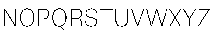 TrueSans Thin Font UPPERCASE
