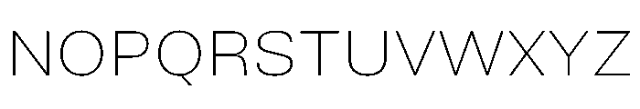 TrueSans ThinExtended Font UPPERCASE