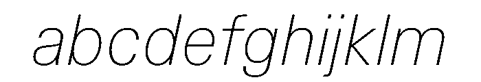 TrueSans ThinItalic FONT