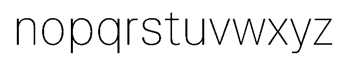 TrueSans Thin Font LOWERCASE