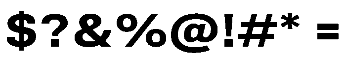 TrueSans UltraBoldExtended Font OTHER CHARS