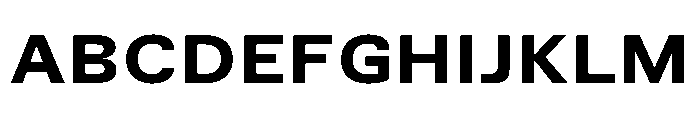 TrueSans UltraBoldExtended Font UPPERCASE