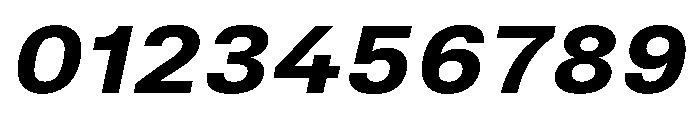 TrueSans UltraBoldExtendedItalic Font OTHER CHARS