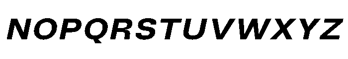 TrueSans UltraBoldExtendedItalic Font UPPERCASE