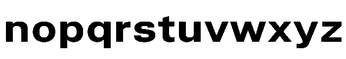 TrueSans UltraBoldExtended Font LOWERCASE