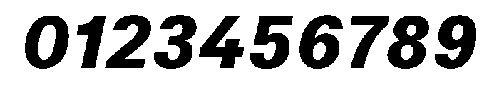 TrueSans UltraBoldItalic Font OTHER CHARS