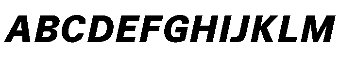 TrueSans UltraBoldItalic Font UPPERCASE