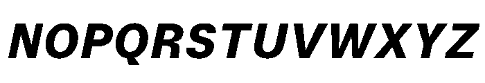 TrueSans UltraBoldItalic Font UPPERCASE