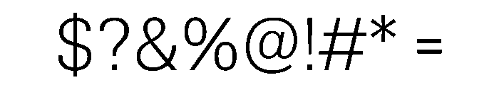 TrueSans UltraLight Font OTHER CHARS