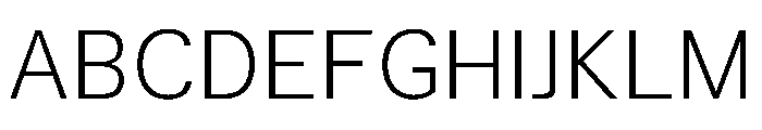 TrueSans UltraLight Font UPPERCASE