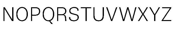 TrueSans UltraLight Font UPPERCASE