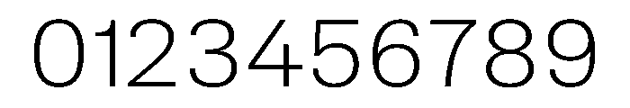TrueSans UltraLightExtended Font OTHER CHARS