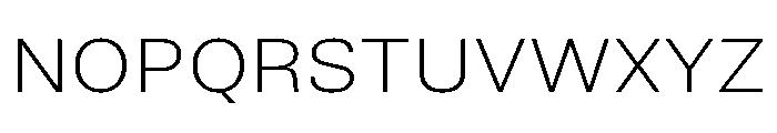 TrueSans UltraLightExtended Font UPPERCASE