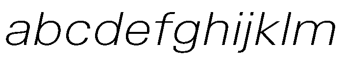 TrueSans UltraLightExtendedItalic FONT