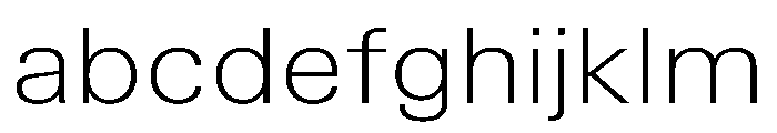 TrueSans UltraLightExtended FONT