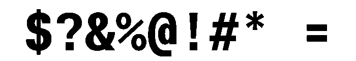 TrueSansMono Bold Font OTHER CHARS