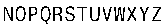 TrueSansMono Book Font UPPERCASE