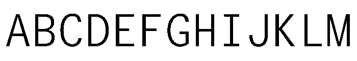 TrueSansMono Light Font UPPERCASE