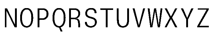 TrueSansMono Light Font UPPERCASE
