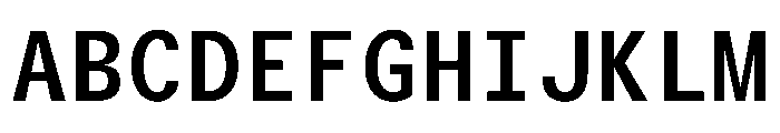 TrueSansMono Medium Font UPPERCASE