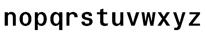 TrueSansMono Medium Font LOWERCASE