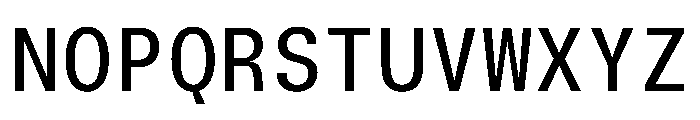 TrueSansMono Regular Font UPPERCASE