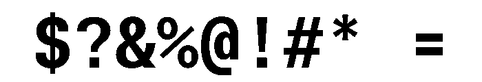 TrueSansMono SemiBold Font OTHER CHARS