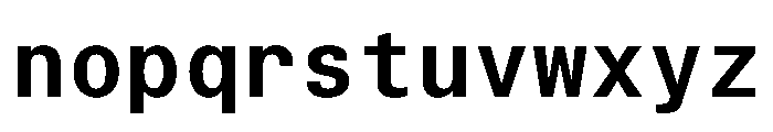 TrueSansMono SemiBold Font LOWERCASE