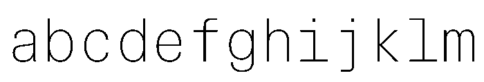TrueSansMono Thin FONT