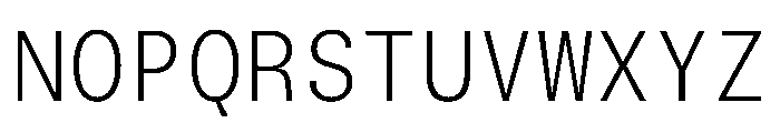 TrueSansMono UltraLight Font UPPERCASE