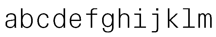 TrueSansMono UltraLight FONT