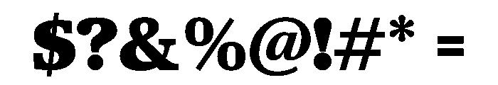 TrueSerif Black Font OTHER CHARS