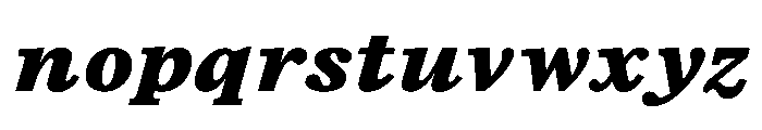 TrueSerif BlackItalic Font LOWERCASE