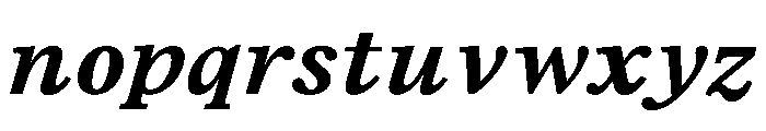 TrueSerif BoldItalic Font LOWERCASE