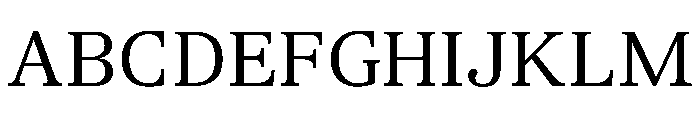 TrueSerif Book Font UPPERCASE