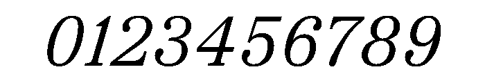 TrueSerif BookItalic Font OTHER CHARS