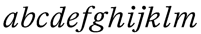 TrueSerif BookItalic FONT