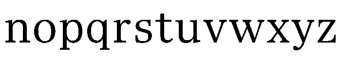 TrueSerif Book Font LOWERCASE