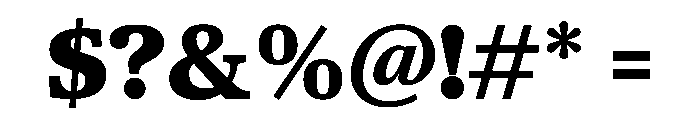 TrueSerif ExtraBold Font OTHER CHARS