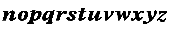 TrueSerif ExtraBoldItalic Font LOWERCASE