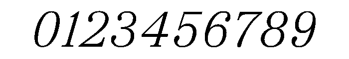 TrueSerif LightItalic Font OTHER CHARS