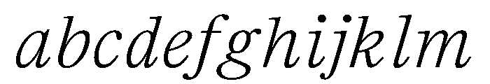 TrueSerif LightItalic FONT