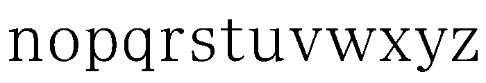 TrueSerif Light Font LOWERCASE