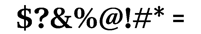 TrueSerif SemiBold Font OTHER CHARS