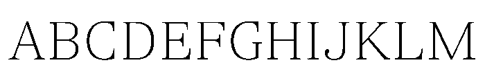 TrueSerif Thin Font UPPERCASE