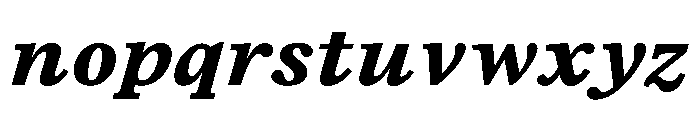 TrueSerif UltraBoldItalic Font LOWERCASE