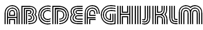 Triline No3 Font UPPERCASE