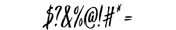 Trailmade Regular Italic Font OTHER CHARS